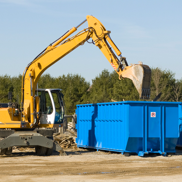 what size residential dumpster rentals are available in Burlington WY